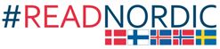 Logo kampaně #ReadNordic s vlaječkami zúčastněných států